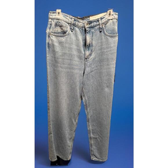 NWT Rag & Bone Jeans Womens 28 Blue Denim Annie Wide Leg Ankle USA Made $248 - Picture 4 of 16
